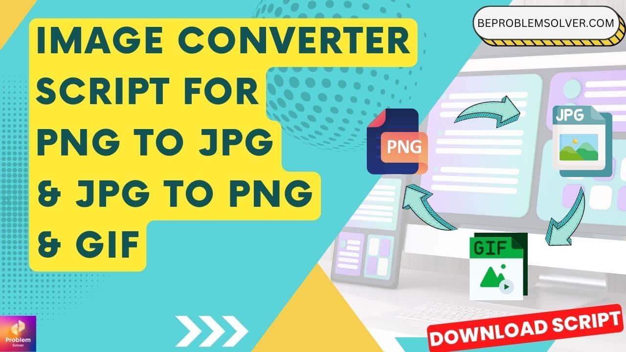 Image Converter script for PNG to JPG & JPG to PNG